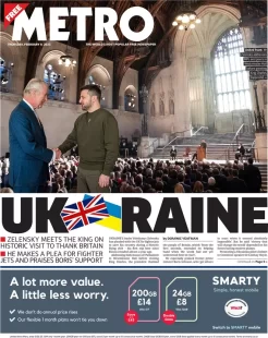 Metro – Ukraine – Zelensky meets King