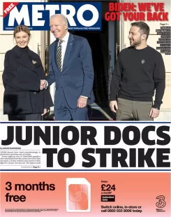 Metro – Junior doctors to strike