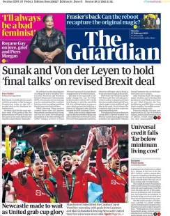 The Guardian – Sunak and Von der Leyen to hold ‘final talks’ on revised Brexit deal 