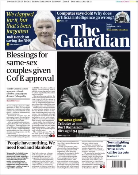 The Guardian - Blessings for same-sex couples given C of E approval