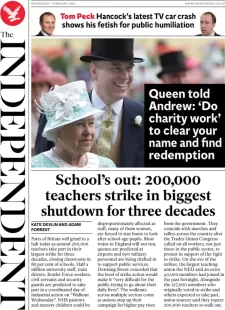 The Independent – School’s out: 200,000 teachers strike in biggest shutdown for three decades 