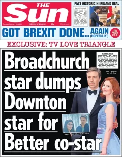 The Sun – Broadchurch star dumps Downton star for better co-star 