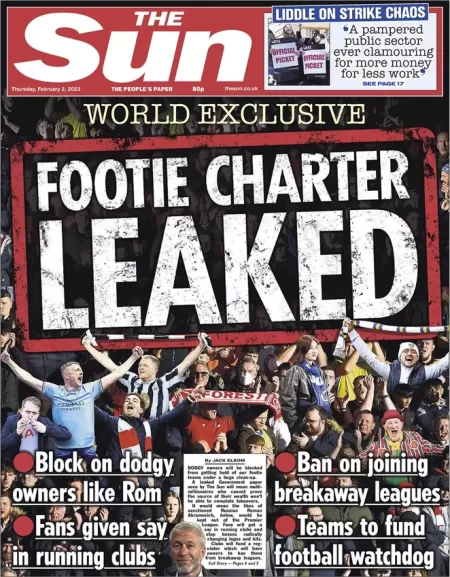 The Sun - Football charter leaked