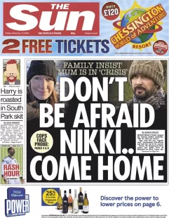 The Sun – Don’t be afraid Nikki 