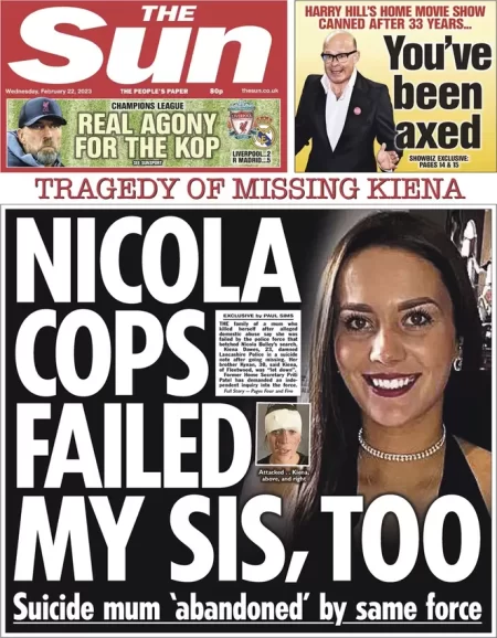 The Sun - Nicola cops failed my sister, too