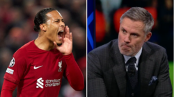 ‘Absolute shambles’ – Jamie Carragher slams Liverpool defence and digs out Virgil van Dijk