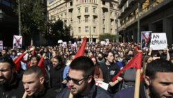 Tens of thousands protest in Greece over country’s deadliest train disaster
