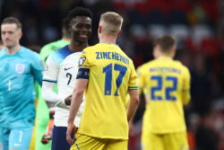 Oleksandr Zinchenko promises revenge on Arsenal teammate Bukayo Saka after England beat Ukraine