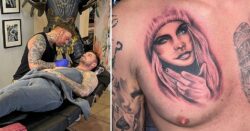Carl Woods inks massive chest tattoo tribute to ex Katie Price amid speculation they’re back on