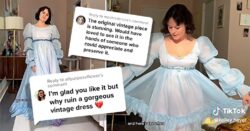 ‘There are no rules’: TikToker gets hate for chopping up vintage dress to make a party frock, but why can’t she?