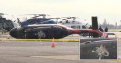 Thief trying to steal helicopter crashes it