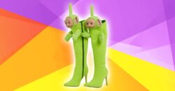 Dizzying Dipsy: Bright green Teletubbies knee-high boots go on sale for £2,000
