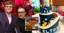 Elton John receives a truly wild present from husband David Furnish for his 76th birthday and it’s adorable