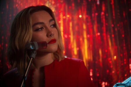 Florence Pugh brings trademark glam while singing alongside brother Toby Sebastian in sultry music video