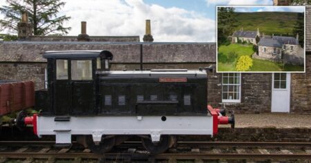 House with its own train and private working railway on sale for £500,000