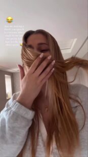 Stacey Solomon washes ‘greasy’ hair for first time in 3 weeks since giving birth to daughter Belle