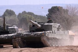 First batch of German Leopard tanks arrive in Ukraine
