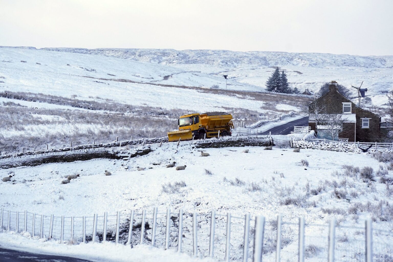 Yellow weather warning for ice issued across most of the UK