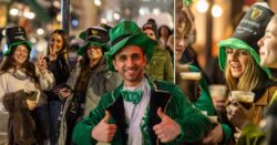 St Patrick’s Day revellers paint the town green as they celebrate all things Irish