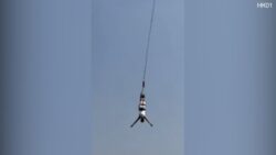 Bungee cord snapped mid-jump sending man plunging into lake below