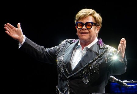 Sir Elton John lands in Liverpool as Farewell Yellow Brick Road tour gets underway in the UK