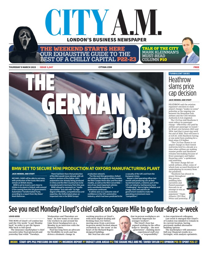 CITYAM - The German Job 