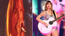 Taylor Swift fights back tears as she performs song in memory of late grandmother on Eras Tour