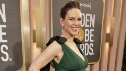 Hilary Swank is actually having a Million Dollar Baby as unborn twin flexes muscles for ultrasound