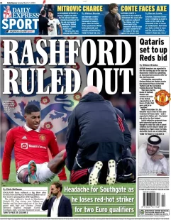 Express Sport – ‘Rashford ruled out’