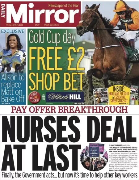 Daily Mirror - Nurses deal at last