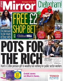 Daily Mirror – Pots for the rich 