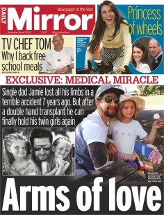 Daily Mirror – Arms of love