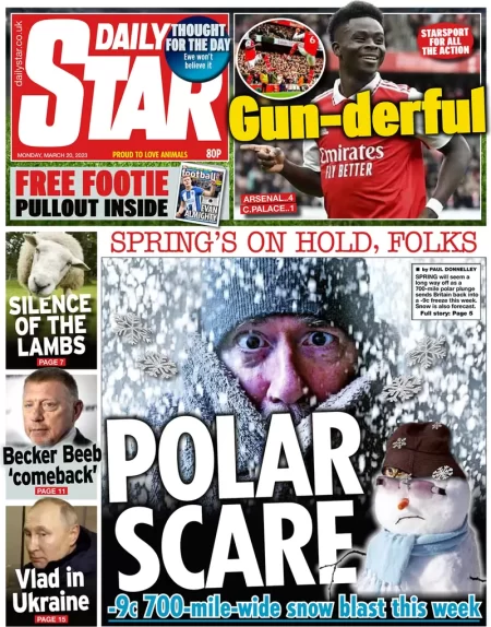 Daily Star - Polar scare