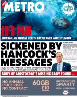 Metro – Sickened by Hancock’s messages