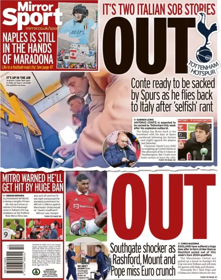 Mirror Sport – ‘It’s two Italian sob stories’