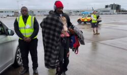 Snoop Dogg feels vibes on runway tarmac as he gets incredible welcome to Scotland with bagpipes playing his iconic rap