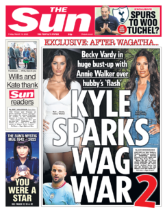 The Sun – Kyle sparks WAG war 2