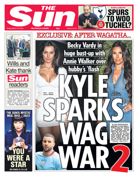 The Sun - Kyle sparks WAG war 2