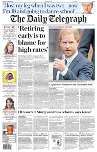 The Daily Telegraph – Retiring early is to blame for high rates