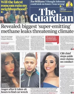 The Guardian – revealed: Biggest ‘super-emitting’ methane leaks threatening climate