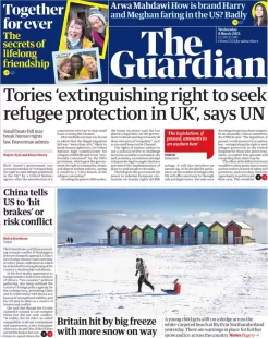 The Guardian – Tories extinguishing right to seek refugee protection in UK says UN