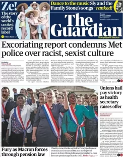 The Guardian – Excoriating report condemns Met Police over racist, sexist culture 