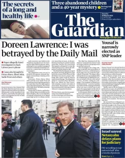 What are the Guardian and Independent’s headlines? 