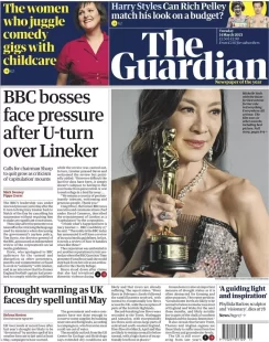 The Guardian – BBC bosses face pressure after U-turn over Lineker 