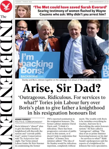 The Independent - Arise, Sir Dad?