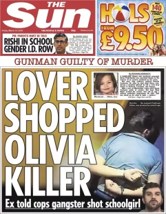 The Sun – Lover shopped Olivia killer