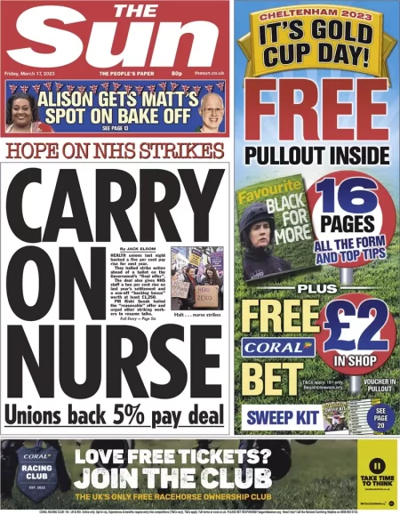 The Sun - Carry on nurse