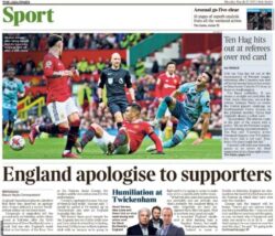 Times Sport - 'Ten Hag hits out at referees over red card'