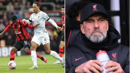 ‘He gives up!’ – Peter Crouch and Joe Cole slam Liverpool star Virgil van Dijk after first-half performance against Bournemouth