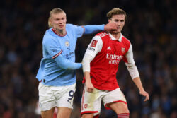 Erling Haaland against Rob Holding shows gulf still exists between title rivals